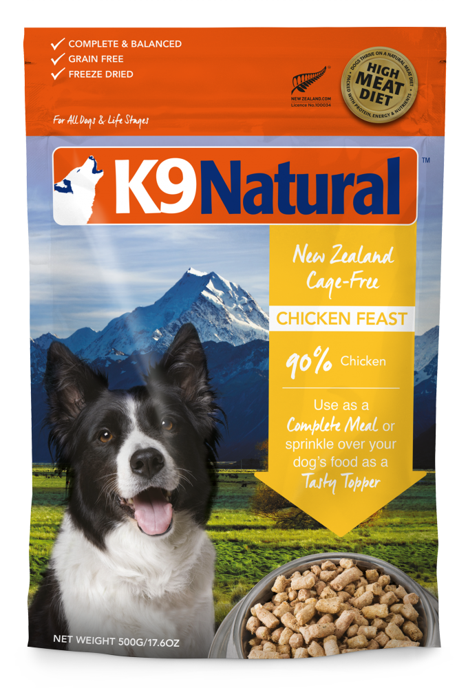 ゆ*n様 K9 Natural CHICKEN FEAST 500g×2袋 （チ Chicken Feast Freeze-Dried Dog Food – K9 Natural