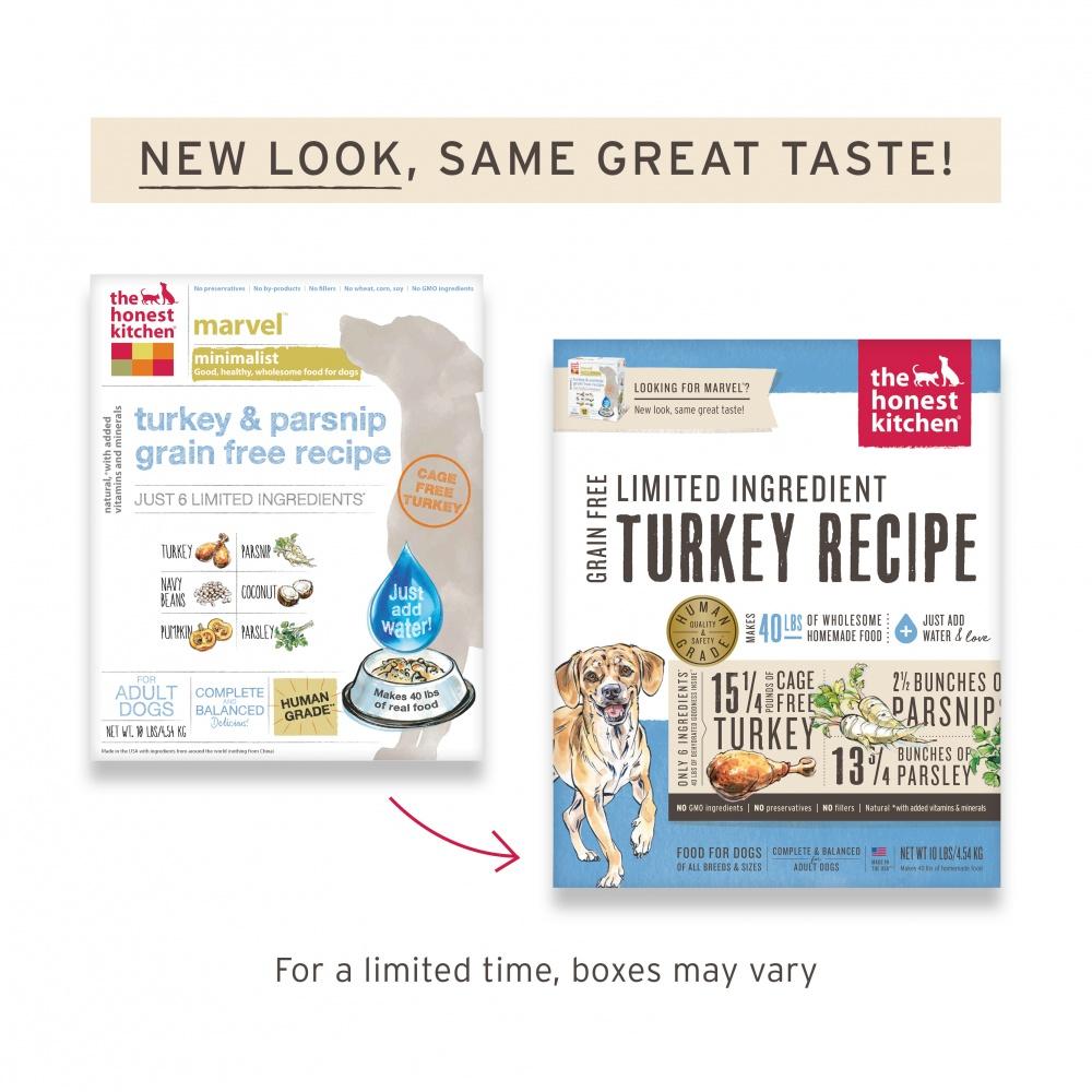 The Honest Kitchen Limited Ingredient Turkey Recipe Dehydrated Dog