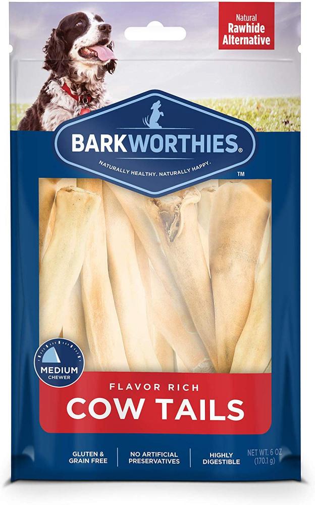 Barkworthies All Natural Cow Tail Dog Chews Los Angeles CA West Hollywood CA Palm Springs CA Tailwaggers Pet Food Supplies