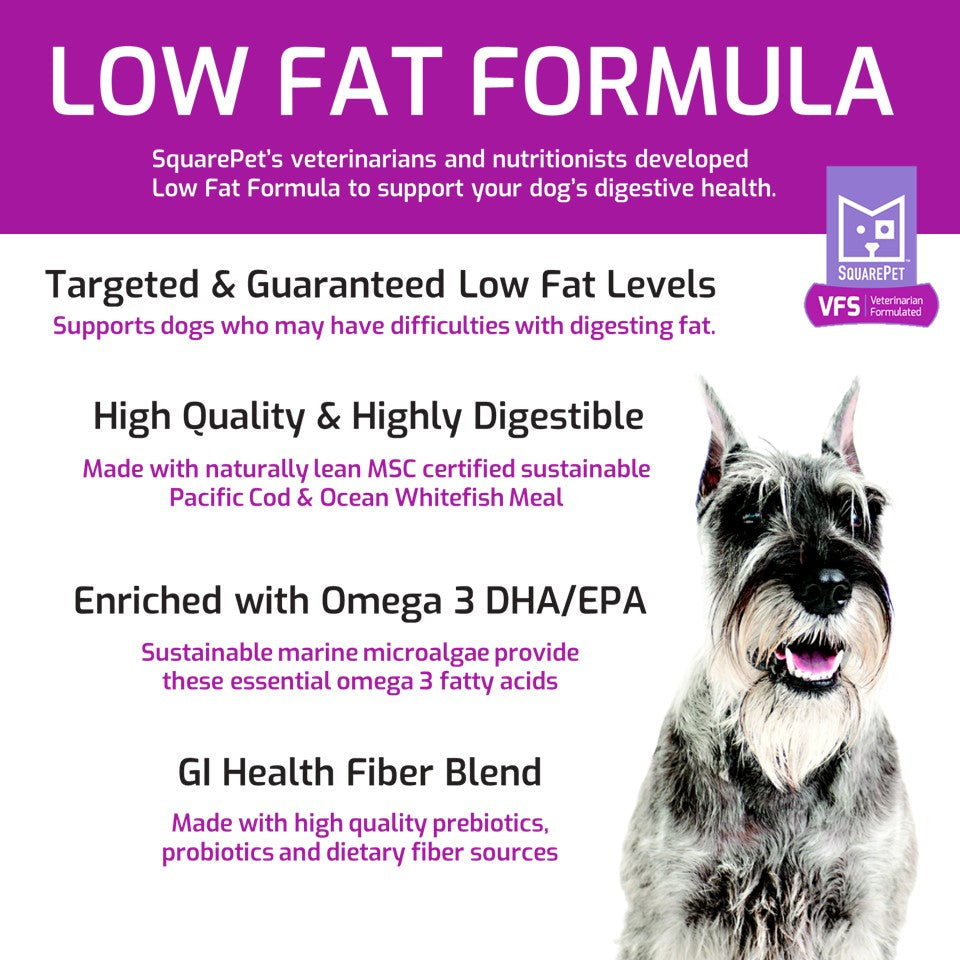 SquarePet VFS Low Fat Formula Dog Food Los Angeles CA West Hollywood CA Palm Springs CA Tailwaggers Pet Food Supplies