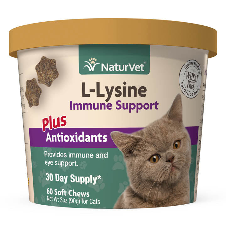 NaturVet L Lysine Immune Support For Cats Los Angeles CA West Hollywood CA Palm Springs CA Tailwaggers Pet Food Supplies