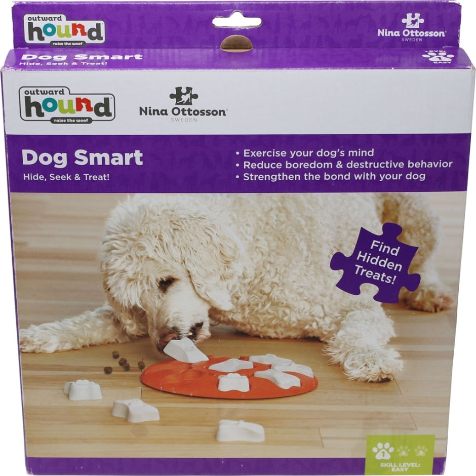 Outward Hound Nina Ottosson Dog Smart Orange Interactive Treat Puzzle Dog  Toy