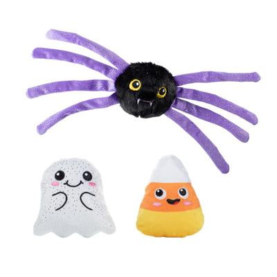 Fringe Frightly Friends Plush Dog Toys Multi-Pack 3pc