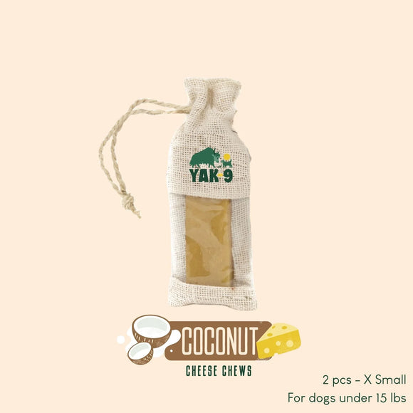 Yak 9 Coconut Cheese Chews for Dogs