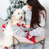 Pearhead Human and Dog Sock Set (Buffalo Check Santa)