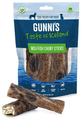 Gunni's WolfFish Chewy Sticks Dog Treats