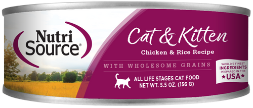 NutriSource® Chicken & Rice Formula Healthy Wet Cat Food