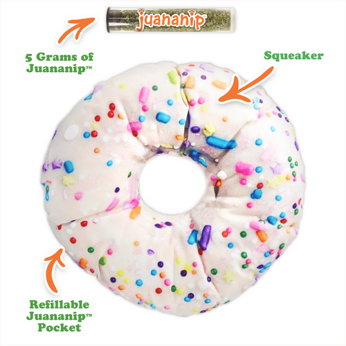 Doggijuana Get the Munchies Refillable Donut Toy