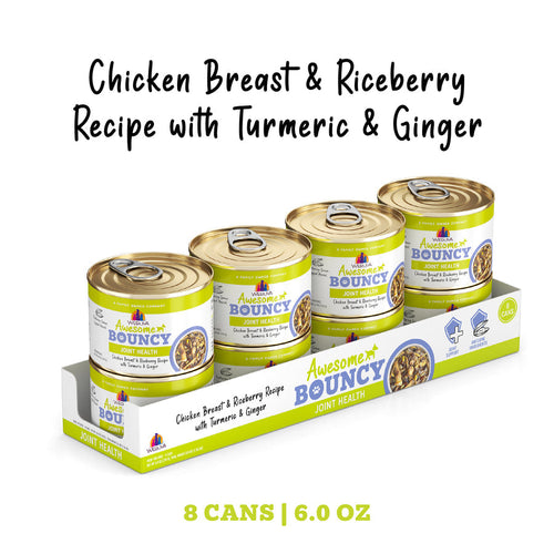 Weruva Awesome Bouncy Chicken Breast & Riceberry Recipe with Turmeric & Ginger in Gravy Dog Food (14oz -10pk)