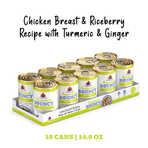 Weruva Awesome Bouncy Chicken Breast & Riceberry Recipe with Turmeric & Ginger in Broth Dog Food