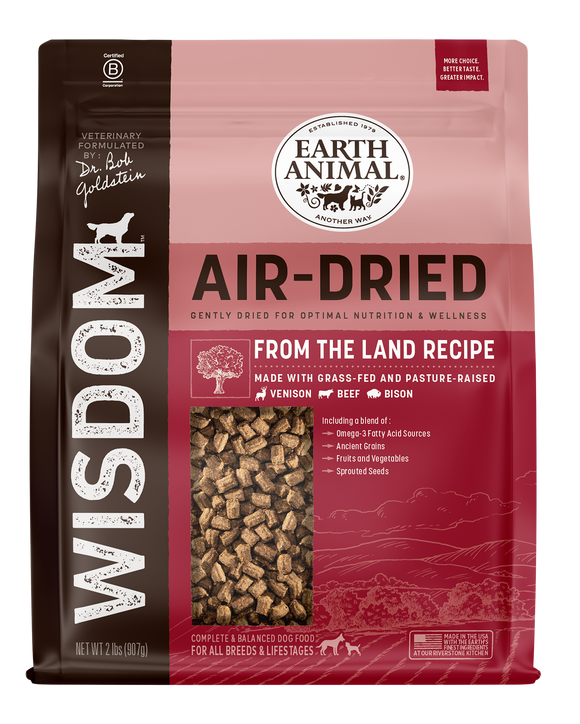 Earth Animal Wisdom™ Air-Dried From the Land Recipe Dry Dog Food