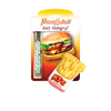 Meowijuana Get Hungry Refillable Burger and Fries Cat Toys (2 Pack)