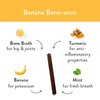 Shameless Pets Banana Bone-Anza Dental Sticks Dog Treats