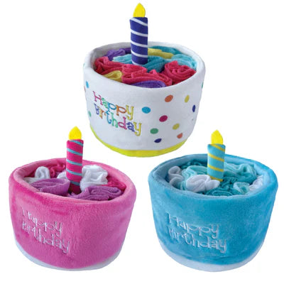 Foufou Hide 'n Seek Birthday Cake Snuffle Dog Toy