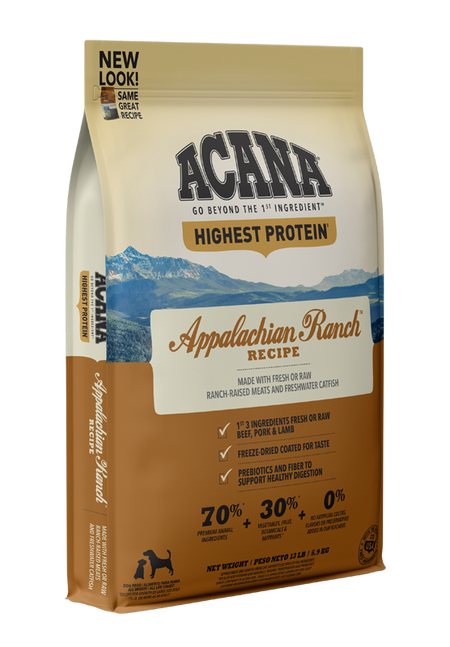 ACANA Highest Protein Appalachian Ranch Recipe Dry Dog Food