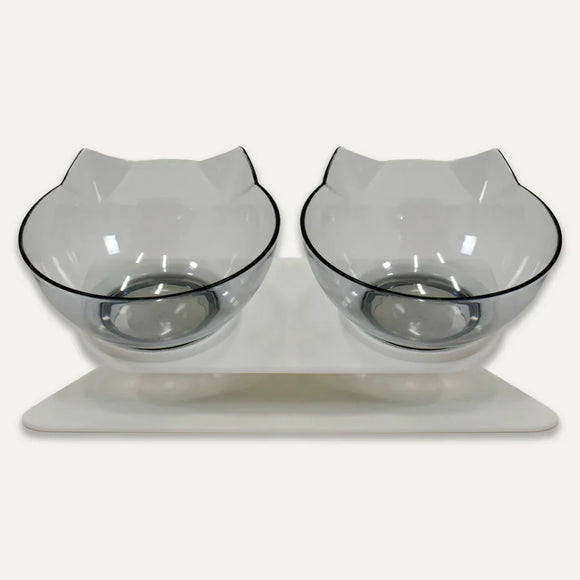 Goo-eez Ergonomic Double Bowl Cat Feeder