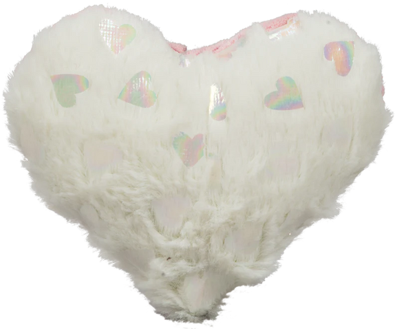 Huggle Hounds Valentine Pearlescent Heart Plush Dog Toy