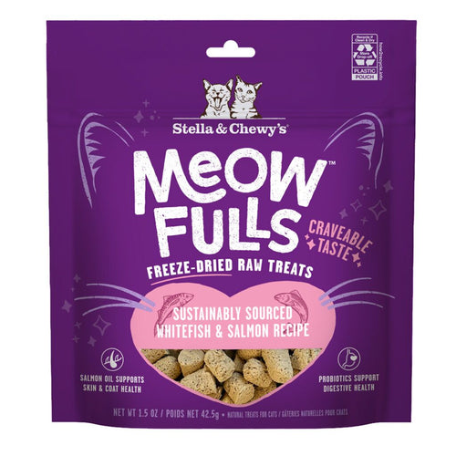 Stella & Chewy's Meowfulls Whitefish & Salmon Cat Treats (1.5 oz)