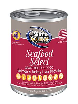 Nutrisource dog food seafood select best sale