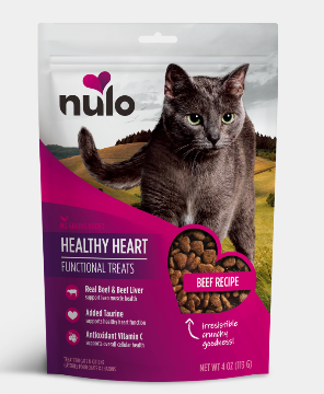 Nulo Crunchy Cat Treats Healthy Heart Beef Recipe Los Angeles CA West Hollywood CA Palm Springs CA Tailwaggers Pet Food Supplies