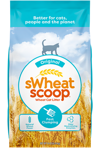 sWheat Scoop Original Fast-Clumping Wheat Cat Litter