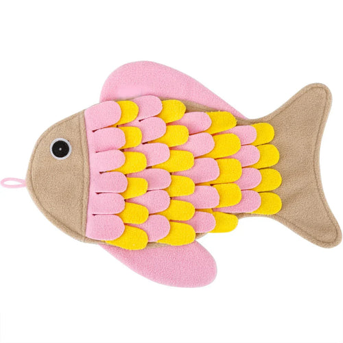 Injoya Fish Snuffle Mat Cat Toy