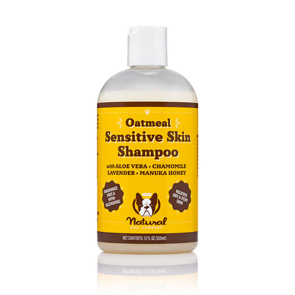 Natural Dog Company Oatmeal Sensitive Skin Shampoo for Dogs (12 oz)