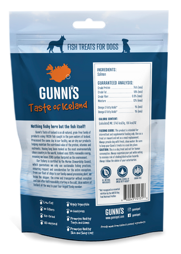 Gunnis Salmon Skin Shorties Dog Treats (2 oz)