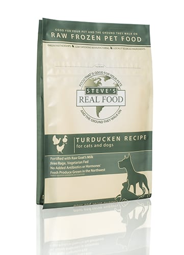 Steve's Real Food Frozen Raw Turducken Diet for Dogs and Cats (5 lb Nuggets)