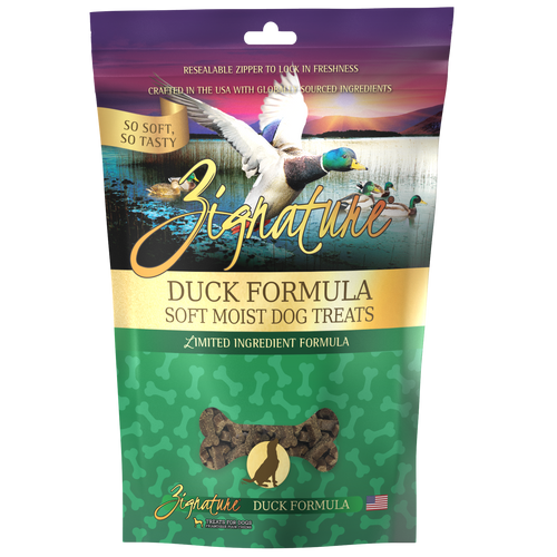 Zignature Soft Moist Dog Treats Duck Formula