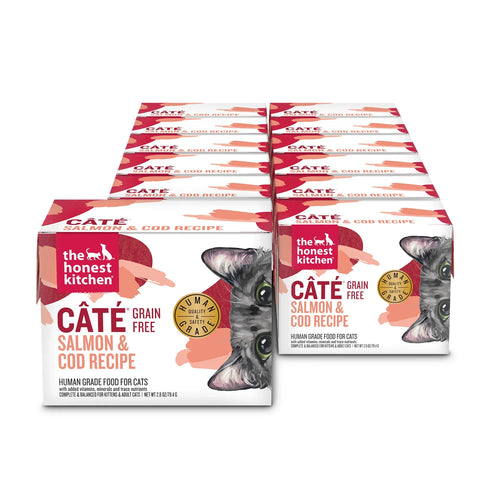 The Honest Kitchen Grain Free Salmon & Cod Câté (Pâté) Wet Cat Food