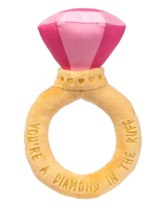 FuzzYard Diamond In The Ruff Ring Dog Toy