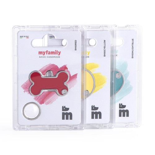 MyFamily Basic Handmade XL Black Bone ID Tag