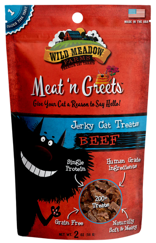 Wild Meadow Meat 'N Greets Beef Cat Treats