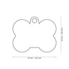 MyFamily Id Tag Hushtag Collection Aluminium Black Bone With Green Rubber