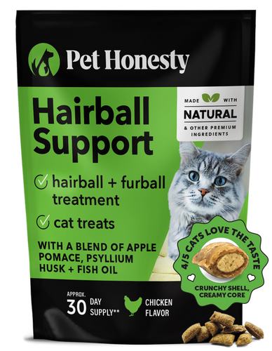 Pet Honesty Dual Texture Hairball Support Supplement for Cats