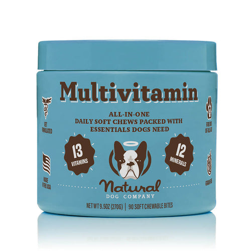 Natural Dog Company Multivitamin Supplement Soft Chews for Dogs