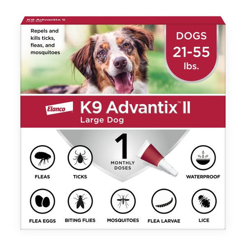 K9 Advantix II Flea, Tick Mosquito Treatment Prevention for Large Dogs