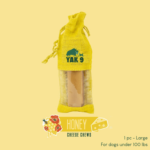 Yak9 Honey Cheese Chews for Dogs
