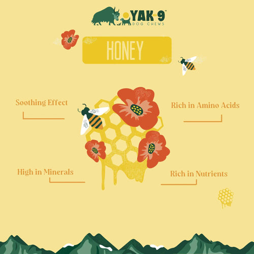 Yak9 Honey Cheese Chews for Dogs