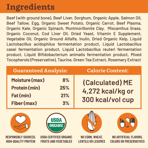 Primal Kibble in the Raw Dog Food Beef Recipe
