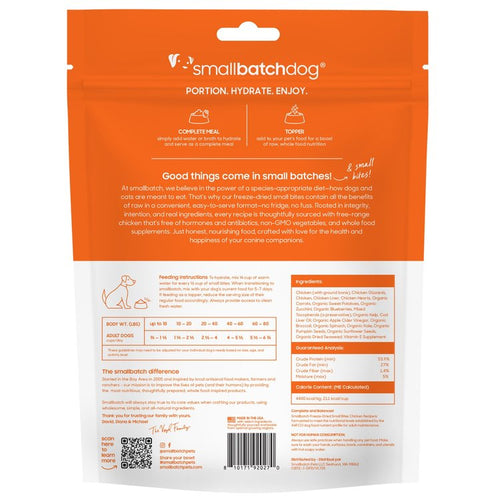 SmallBatch Pets Freeze-Dried Raw Small Bites Chicken Recipe