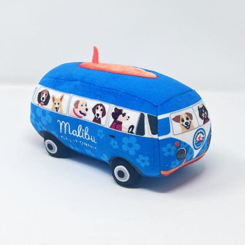 Bone Voyage Malibu Surfer Van Dog Toy
