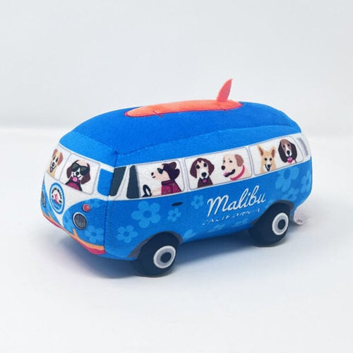 Bone Voyage Malibu Surfer Van Dog Toy