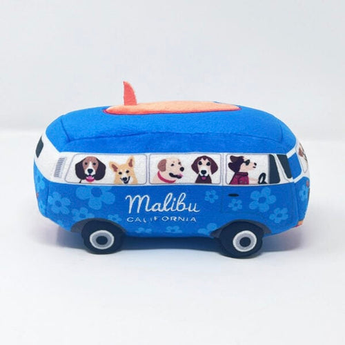 Bone Voyage Malibu Surfer Van Dog Toy