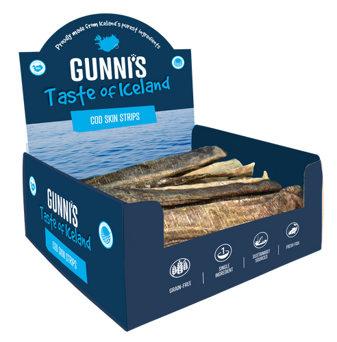 Gunni's Cod Skin Strips Dog Treat