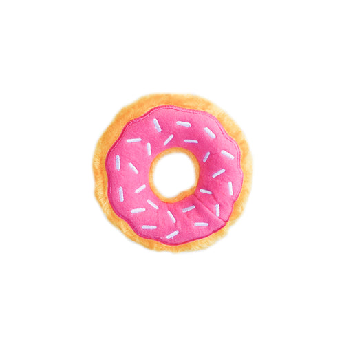 Zippy Paws Junior Donutz Strawberry Dog Toy