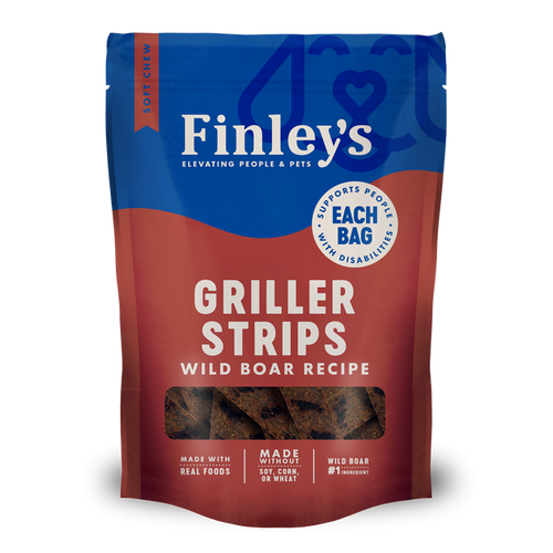Finley's Wild Boar Recipe Griller Strips Dog Treats