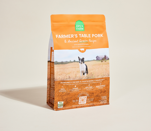 Open Farm Farmer's Table Pork & Ancient Grains Dog Kibble Dry Dog Food
