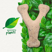 Benebone Green Wishbone Bacon Plant-Based Dog Toy For Moderate Chewers